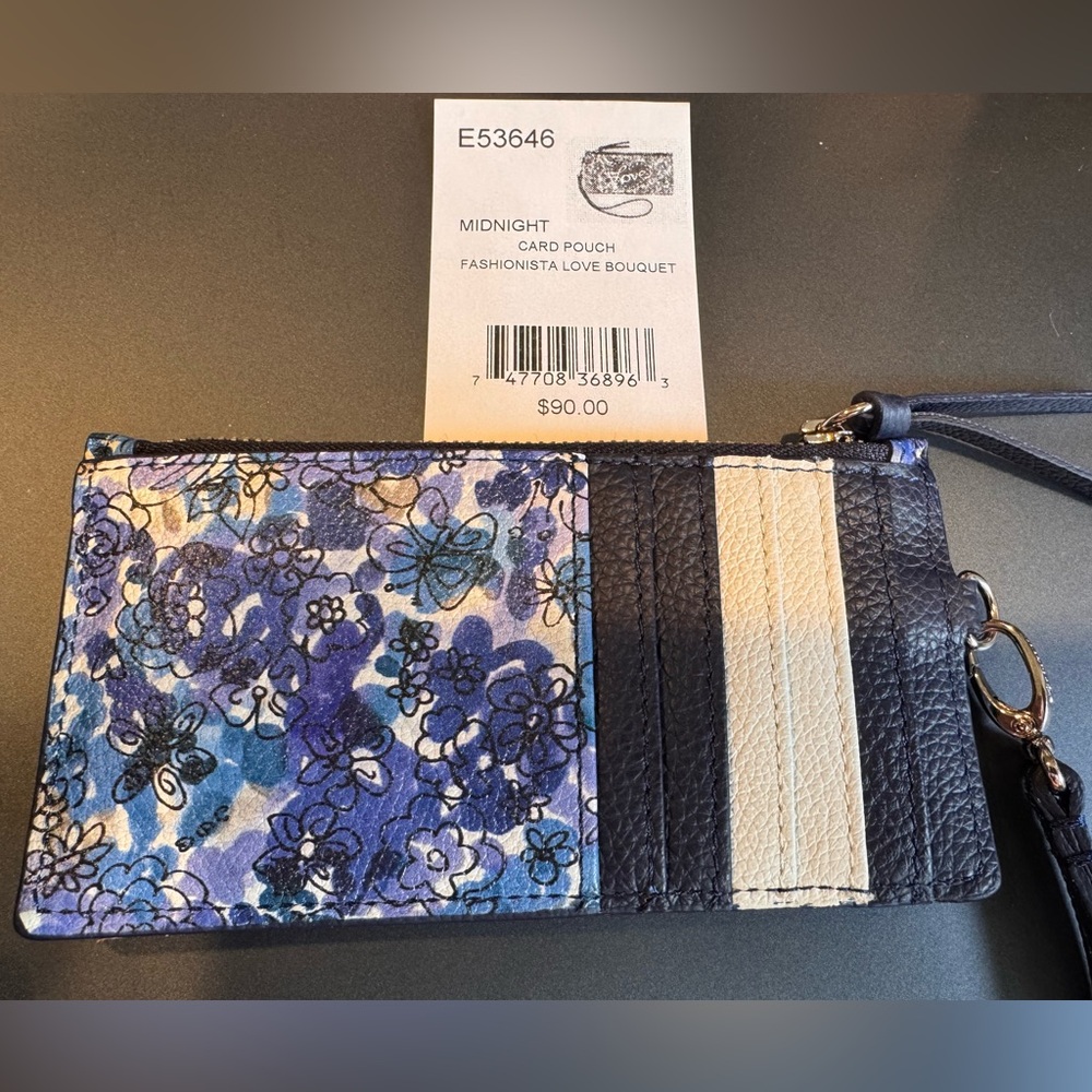Brighton Card Holder/Wristlet Love Bouquet Pattern TOM CLANCY Design NWT - Picture 3 of 8